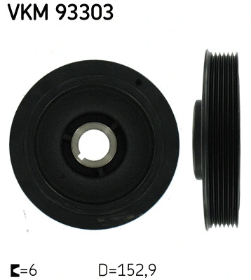 VKM 93303 SKF Ременный шкив, коленчатый вал (фото 1)