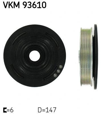 VKM 93610 SKF Ременный шкив, коленчатый вал (фото 1)