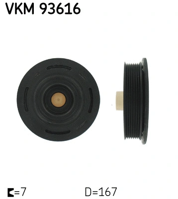 VKM 93616 SKF Ременный шкив, коленчатый вал (фото 1)