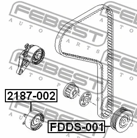 FDDS-001 FEBEST Ременный шкив, коленчатый вал (фото 2)