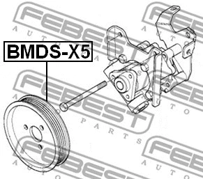 BMDS-X5 FEBEST Ременный шкив, насос гидроусилителя (фото 2)
