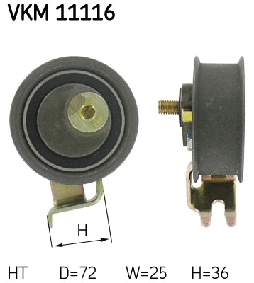 VKM 11116 SKF Натяжной ролик, ремень ГРМ (фото 1)