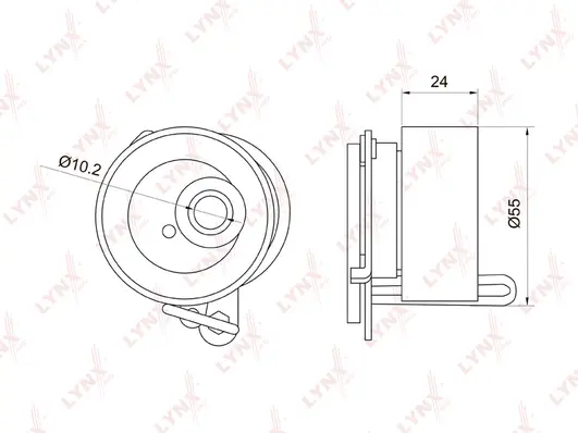 PB-1019 LYNXAUTO Натяжной ролик, ремень ГРМ (фото 1)