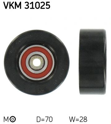 VKM 31025 SKF Натяжной ролик, поликлиновой ремень (фото 1)
