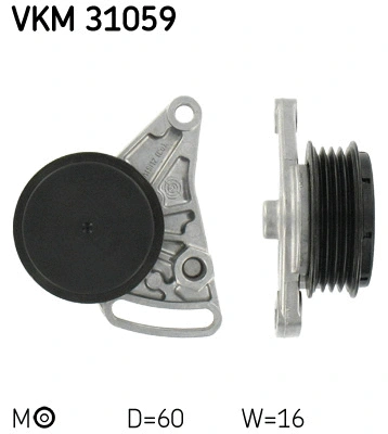 VKM 31059 SKF Натяжной ролик, поликлиновой ремень (фото 1)