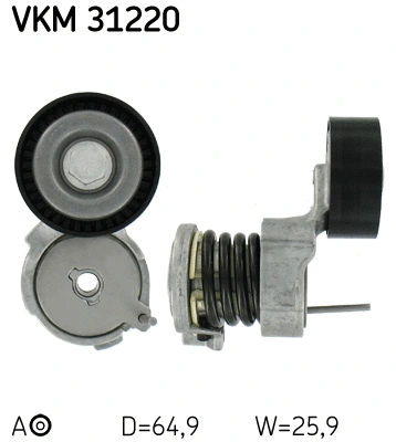 VKM 31220 SKF Натяжной ролик, поликлиновой ремень (фото 1)