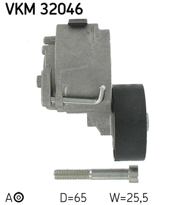 VKM 32046 SKF Натяжной ролик, поликлиновой ремень (фото 2)