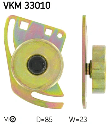 VKM 33010 SKF Натяжной ролик, поликлиновой ремень (фото 1)