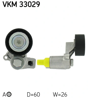 VKM 33029 SKF Натяжной ролик, поликлиновой ремень (фото 1)