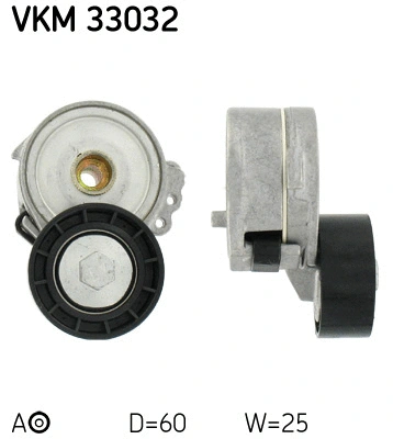 VKM 33032 SKF Натяжной ролик, поликлиновой ремень (фото 1)