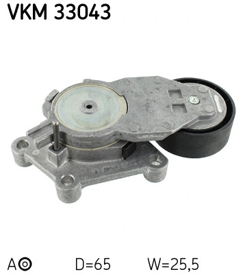 VKM 33043 SKF Натяжной ролик, поликлиновой ремень (фото 1)