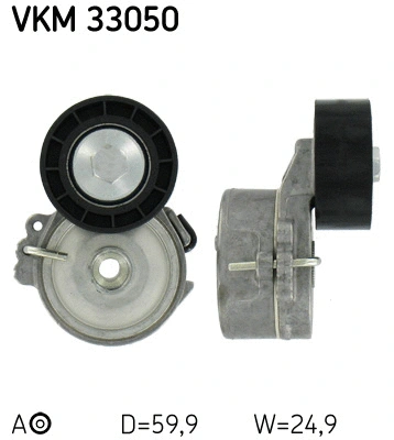 VKM 33050 SKF Натяжной ролик, поликлиновой ремень (фото 1)