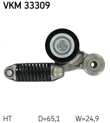 VKM 33309 SKF Натяжной ролик, поликлиновой ремень (фото 3)