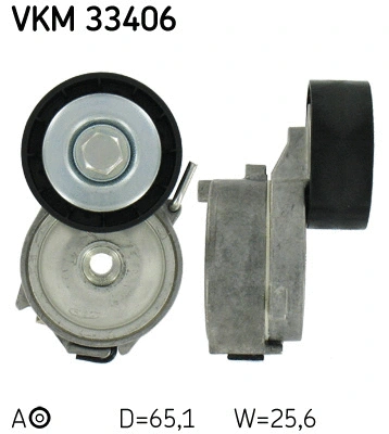 VKM 33406 SKF Натяжной ролик, поликлиновой ремень (фото 1)