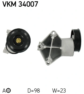 VKM 34007 SKF Натяжной ролик, поликлиновой ремень (фото 1)
