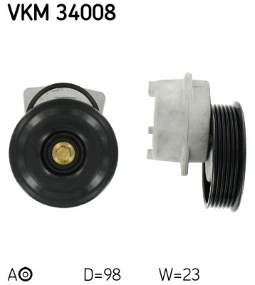 VKM 34008 SKF Натяжной ролик, поликлиновой ремень (фото 1)