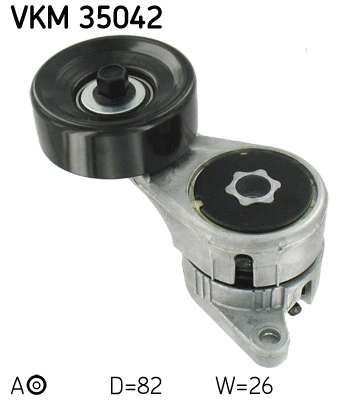 VKM 35042 SKF Натяжной ролик, поликлиновой ремень (фото 1)