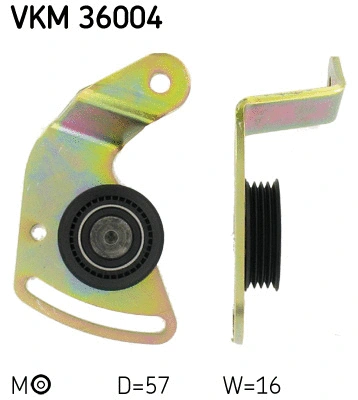 VKM 36004 SKF Натяжной ролик, поликлиновой ремень (фото 1)