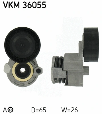 VKM 36055 SKF Натяжной ролик, поликлиновой ремень (фото 1)