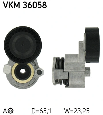 VKM 36058 SKF Натяжной ролик, поликлиновой ремень (фото 1)