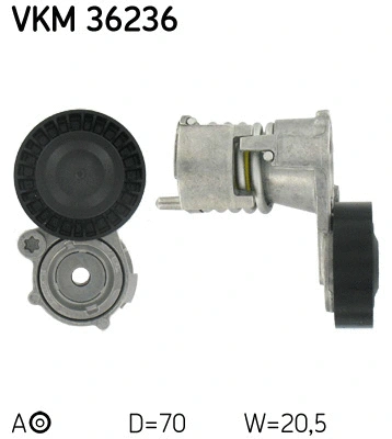 VKM 36236 SKF Натяжной ролик, поликлиновой ремень (фото 1)