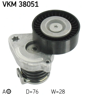 VKM 38051 SKF Натяжной ролик, поликлиновой ремень (фото 1)