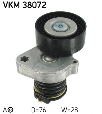 VKM 38072 SKF Натяжной ролик, поликлиновой ремень (фото 1)