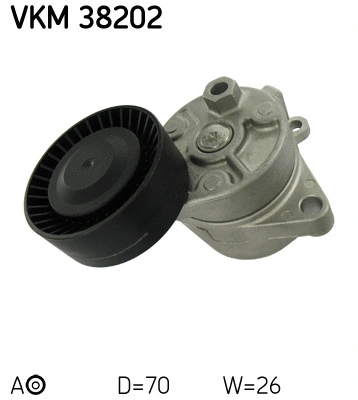 VKM 38202 SKF Натяжной ролик, поликлиновой ремень (фото 1)