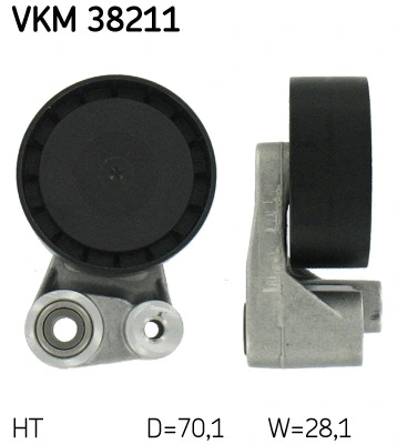 VKM 38211 SKF Натяжной ролик, поликлиновой ремень (фото 1)