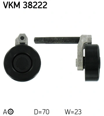 VKM 38222 SKF Натяжной ролик, поликлиновой ремень (фото 1)