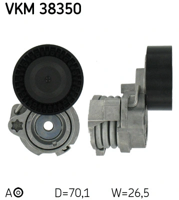 VKM 38350 SKF Натяжной ролик, поликлиновой ремень (фото 1)