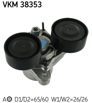 VKM 38353 SKF Натяжной ролик, поликлиновой ремень (фото 1)