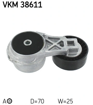 VKM 38611 SKF Натяжной ролик, поликлиновой ремень (фото 1)