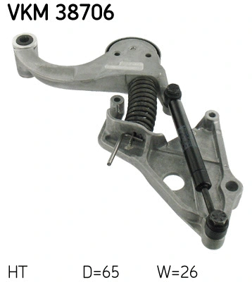 VKM 38706 SKF Натяжной ролик, поликлиновой ремень (фото 1)