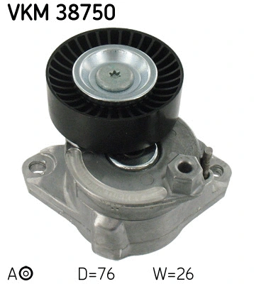 VKM 38750 SKF Натяжной ролик, поликлиновой ремень (фото 1)