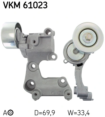 VKM 61023 SKF Натяжной ролик, поликлиновой ремень (фото 1)