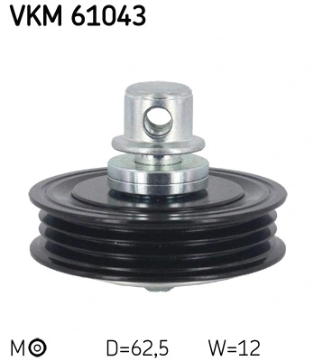 VKM 61043 SKF Натяжной ролик, поликлиновой ремень (фото 1)