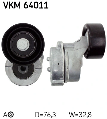 VKM 64011 SKF Натяжной ролик, поликлиновой ремень (фото 1)