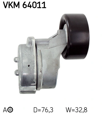 VKM 64011 SKF Натяжной ролик, поликлиновой ремень (фото 3)