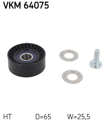 VKM 64075 SKF Натяжной ролик, поликлиновой ремень (фото 1)