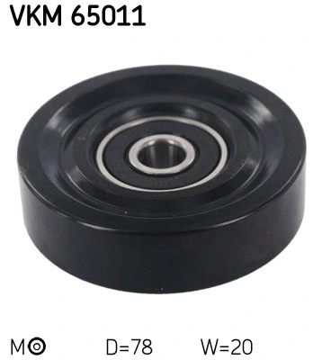 VKM 65011 SKF Натяжной ролик, поликлиновой ремень (фото 1)