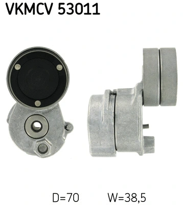 VKMCV 53011 SKF Натяжной ролик, поликлиновой ремень (фото 1)