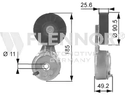 FS99263 FLENNOR Натяжной ролик, поликлиновой ремень (фото 1)