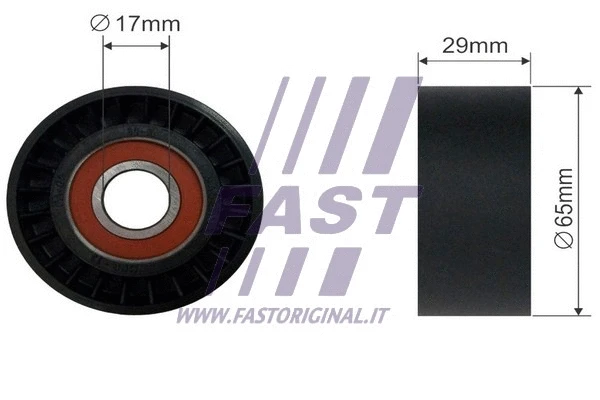 FT44554 FAST Натяжной ролик, поликлиновой ремень (фото 1)