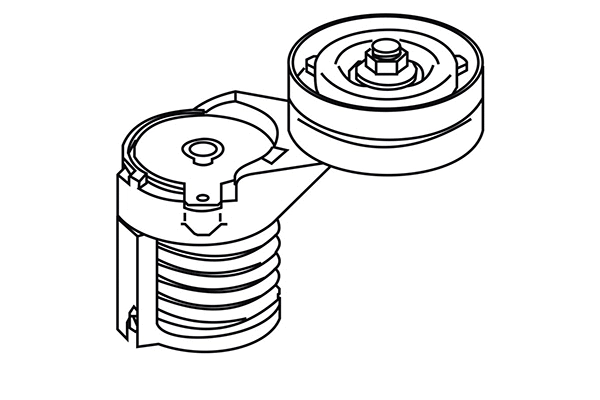 310481 WXQP Натяжной ролик, поликлиновой ремень (фото 1)