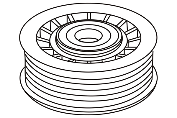 310545 WXQP Натяжной ролик, поликлиновой ремень (фото 1)