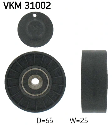 VKM 31002 SKF Паразитный / ведущий ролик, поликлиновой ремень (фото 1)