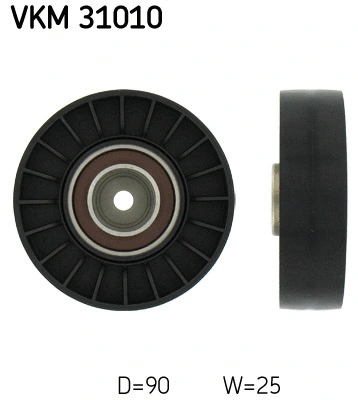 VKM 31010 SKF Паразитный / ведущий ролик, поликлиновой ремень (фото 1)