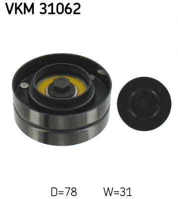 VKM 31062 SKF Паразитный / ведущий ролик, поликлиновой ремень (фото 1)
