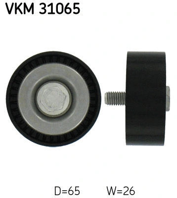 VKM 31065 SKF Паразитный / ведущий ролик, поликлиновой ремень (фото 1)